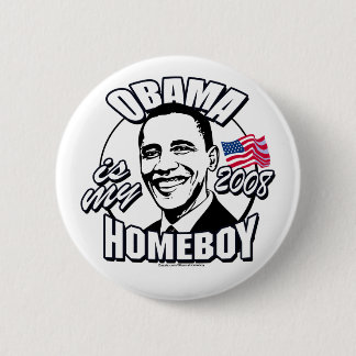 Obama es mi botón del Homeboy