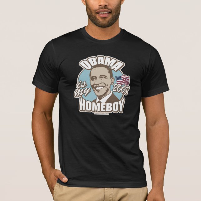 Obama es mi camisa de la oscuridad del Homeboy (Anverso)