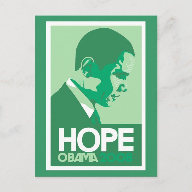 Obama espera una postal verde (Anverso)
