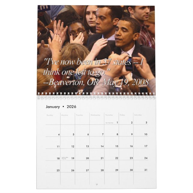 Obama estúpido cita el calendario (Jan 2026)