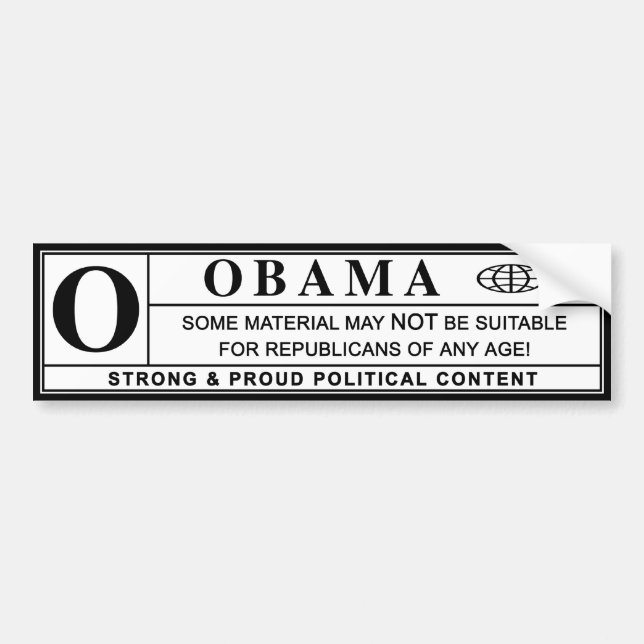 obama: etiqueta de advertencia: (Frente)