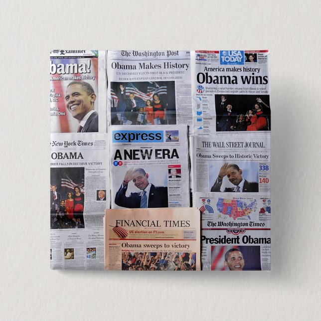 Obama gana el botón (Anverso)