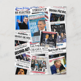 Obama gana la tarjeta postal del Collage de periód