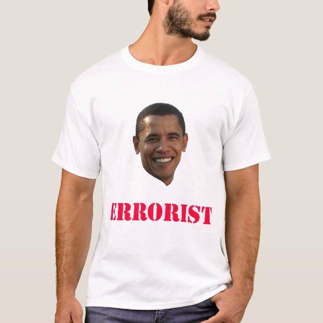 Obama la camiseta de Errorist (Anverso)
