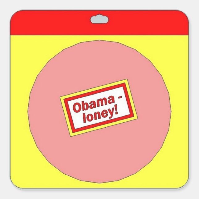 ¡Obama-loney! pegatina (Anverso)