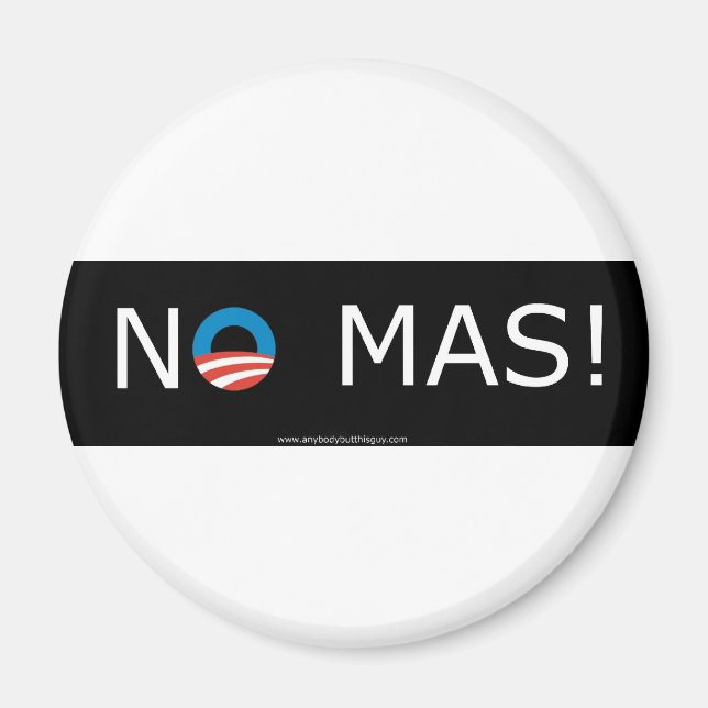Obama- ¡No Mas! Imanes (Frente)