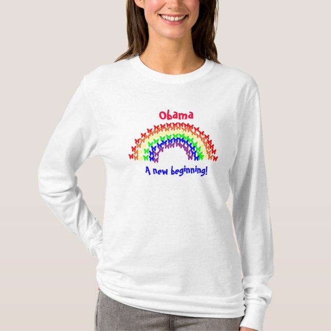 ¡Obama, nuevo principio de A! Camisa (Anverso)