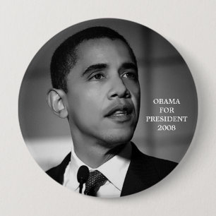 OBAMA PARA EL PRESIDENTE 2008 BOTÓN
