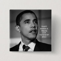 OBAMA PARA EL PRESIDENTE 2012 BOTÓN