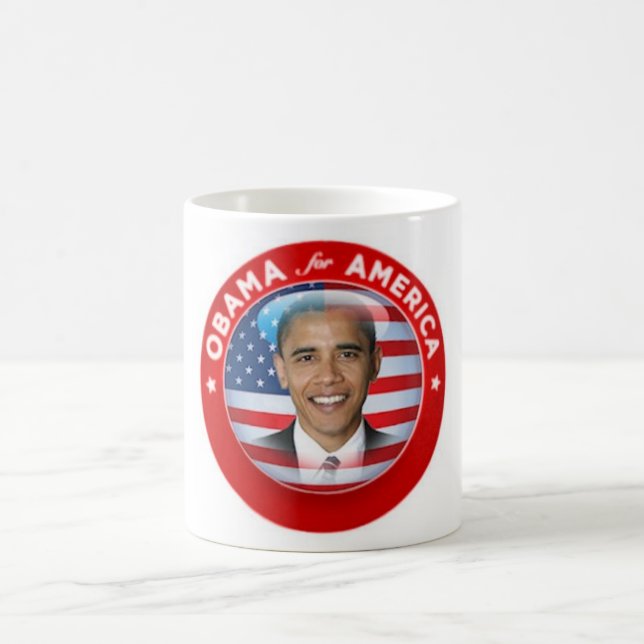 Obama para la taza de América (Centro)