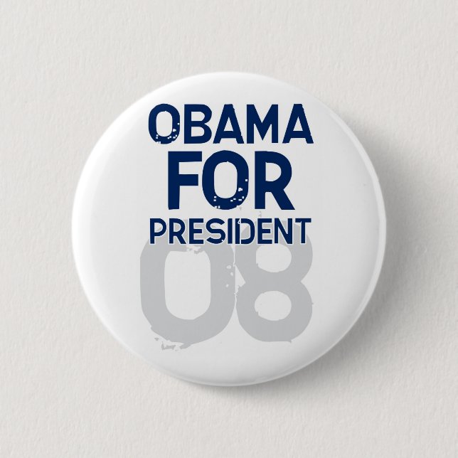 OBAMA Para Presidente 08 - Botón (Anverso)