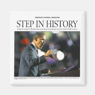 Obama: Paso en imán de la historia