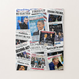 Obama reeligió rompecabezas del collage del