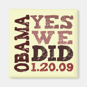 OBAMA SÍ LO HICIMOS 1.20.09 - imán cuadrado