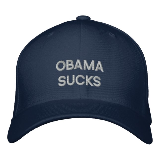 OBAMA SUCKS Gorra Bordado (Anverso)