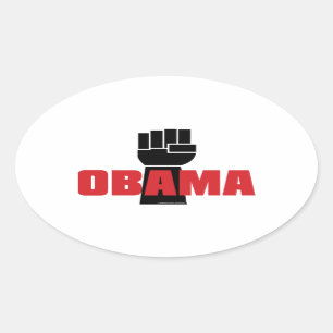¡Obama tiene razón! Pegatinas de puño negro