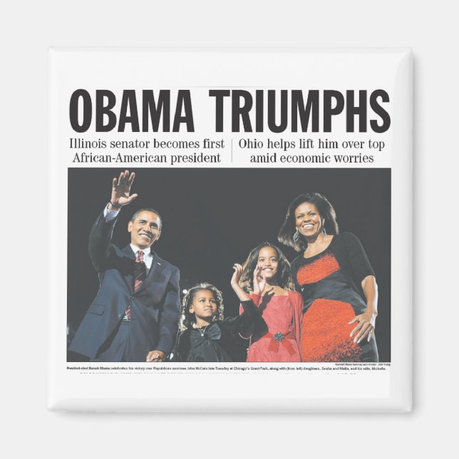 Obama triunfa en el imán (Frente)