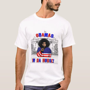Obamas en camiseta de la casa de DA