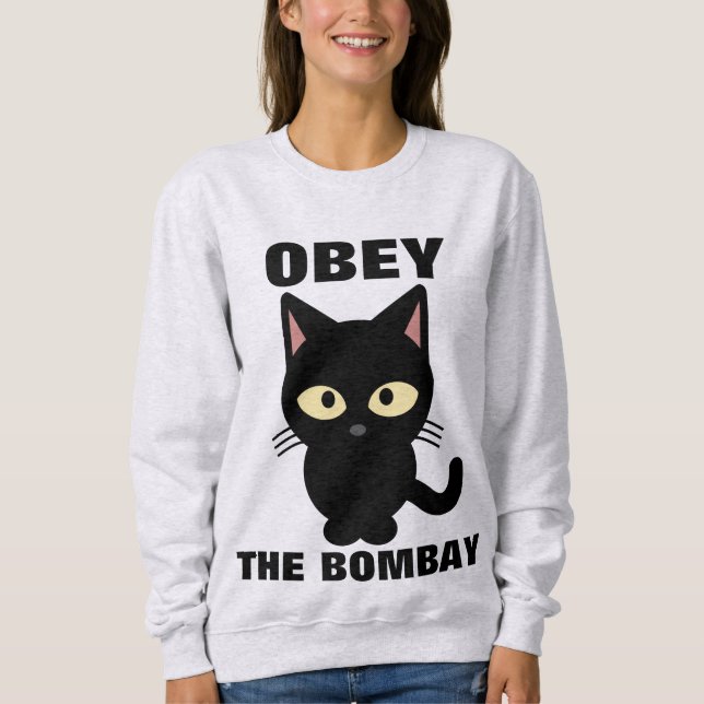 OBEDECER LAS Camisetas Cat DE BOMBAY (Anverso)