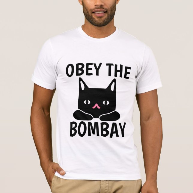 OBEDECER LAS CAMISETAS DE BOMBAY CAT (Anverso)