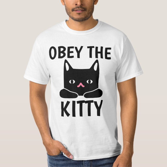 OBEDECER LAS CAMISETAS DE KITTY CAT (Anverso)