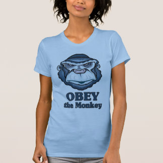 Obedezca la camiseta del mono