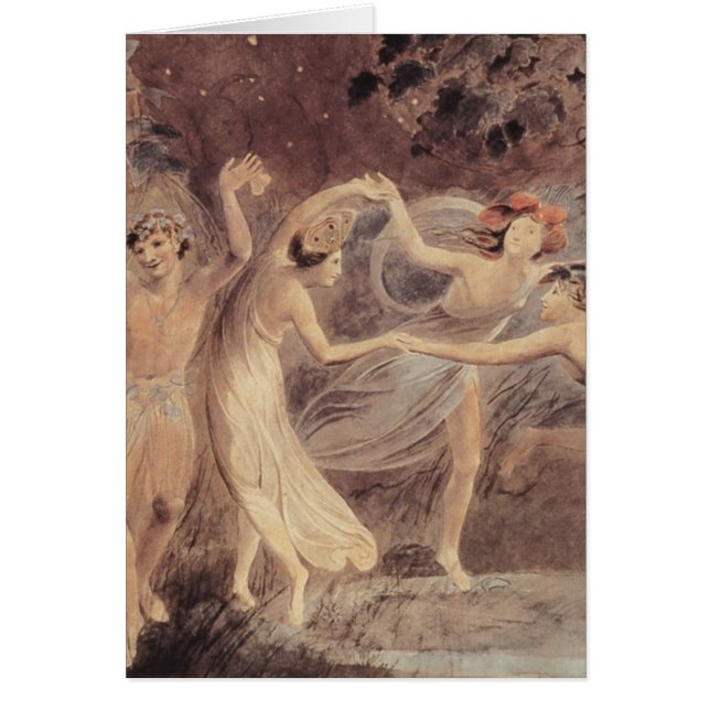Oberon, Titania, duende malicioso con el baile de (Frente)