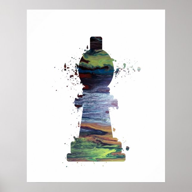 Obispo - Ajedrez - Arte (Frente)