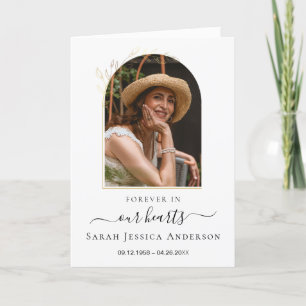 Obituario funerario de servicio con tarjeta de agr