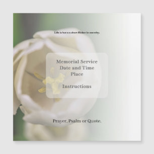 Obituario, Invitación Funeral