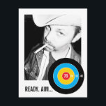 Objetivo de la invitación de cumpleaños número 70<br><div class="desc">Invite a su tirador,  soldado,  cazador o dardo favorito "Easy Target",  a una fiesta de septuagésimo cumpleaños en su honor. Personalizar toda la copia para que se ajuste a su evento.

Una forma divertida de sorprender a tu desprevenido tirador de tiburones y difundir la palabra con sentido del humor</div>