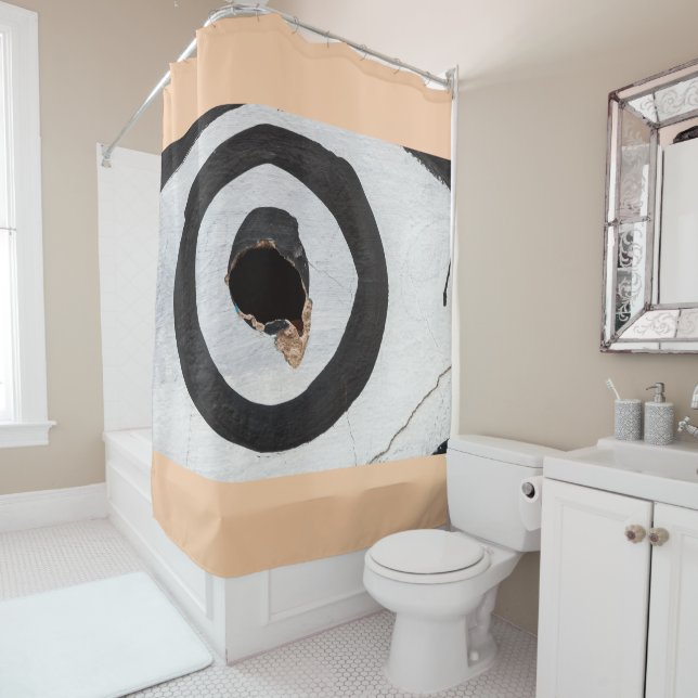 objetivo rompe la cortina de ducha (In situ)