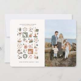 Objetos de vacaciones de tarjetas de fotos de cuen