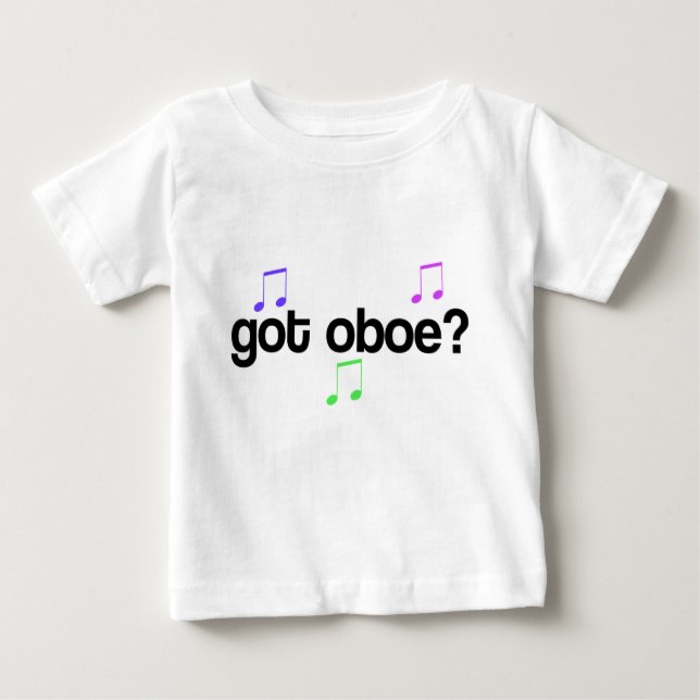 Oboe conseguido embroma la camiseta de la música (Anverso)