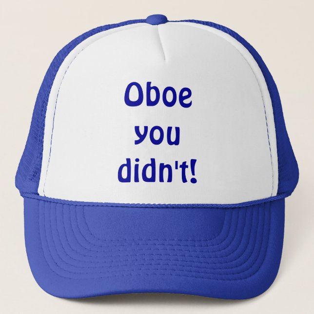 Oboe usted no hizo gorra (Anverso)