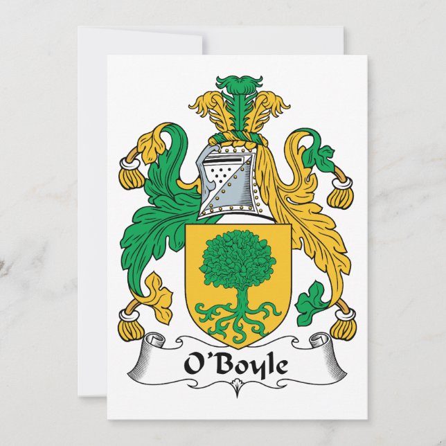 O'Boyle Family Crest (Anverso)