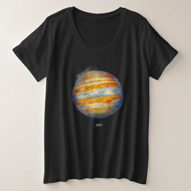 Obra artística del planeta Júpiter - Ilustracion e (Anverso del diseño)