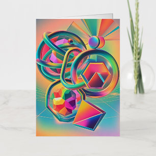 Obra colorida vibrante y caprichosa