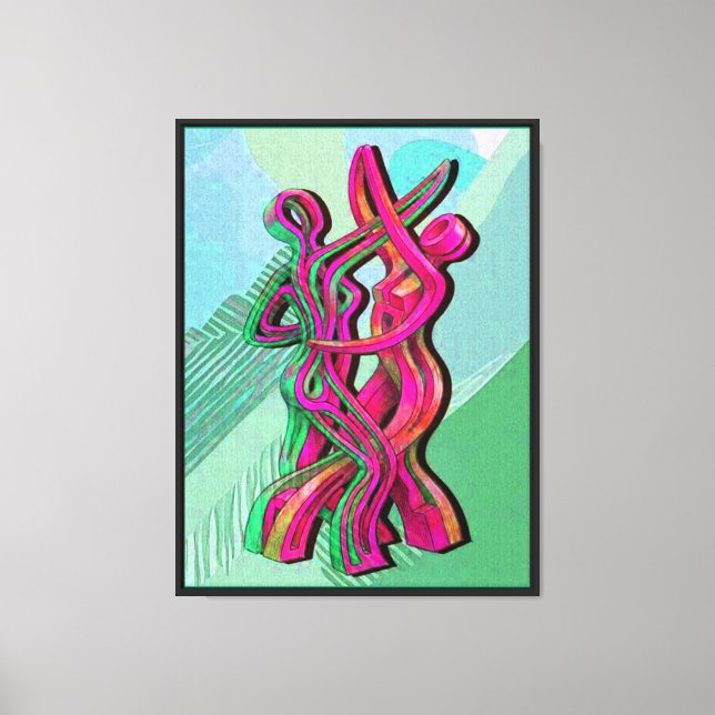 obra de arte abstracta (Anverso)