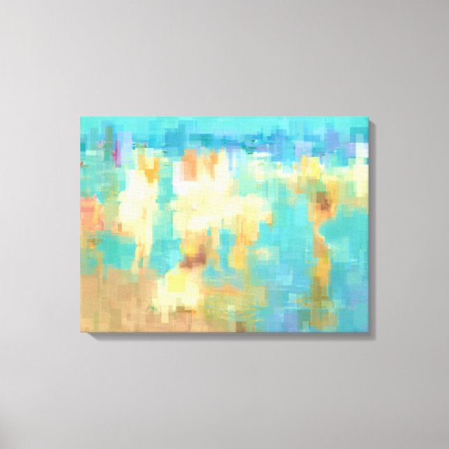 Obra de arte abstracta en Beach Modern Blockism (Anverso)