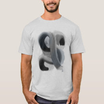 Obra de arte abstracta minimalista camiseta básica