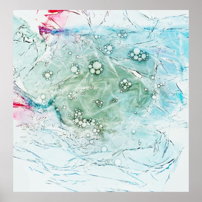 Obra de arte abstracta multicolor (Frente)