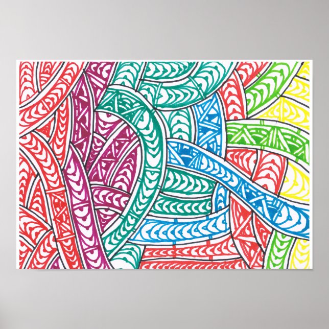 Obra de arte abstracto mindspace de RRW (Frente)