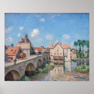 Obra de arte de Alfred Sisley - Le Pont de Moret