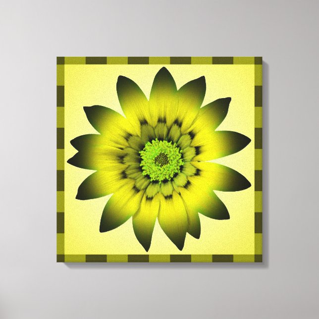 Obra de arte de flores de oliva verde - Lienzo env (Anverso)