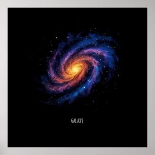 Obra de arte de galaxia - Ilustracion espacial de 