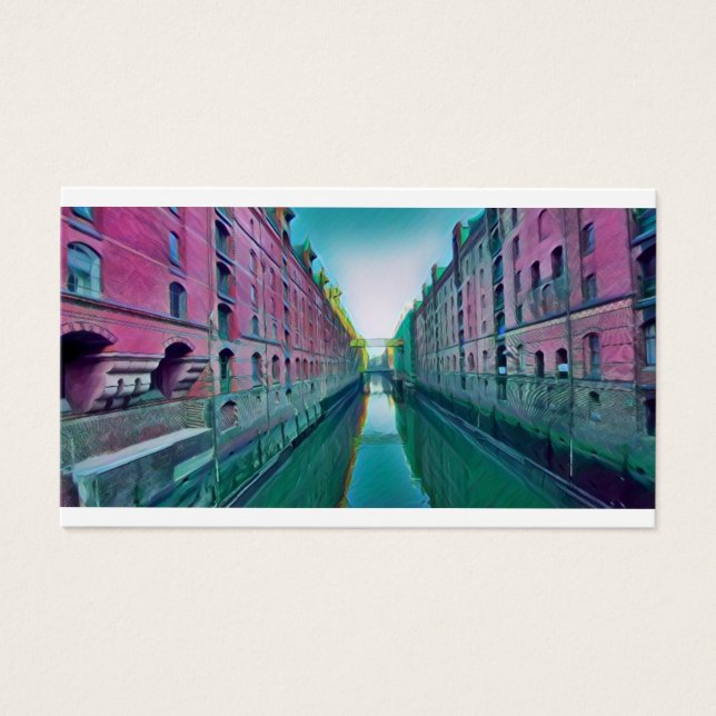 Obra de arte de Hamburg Speicherstadt (Frente)