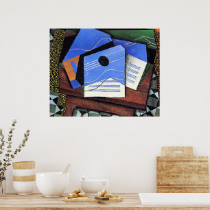 Obra de arte de Juan Gris, Guitarra sobre una mesa