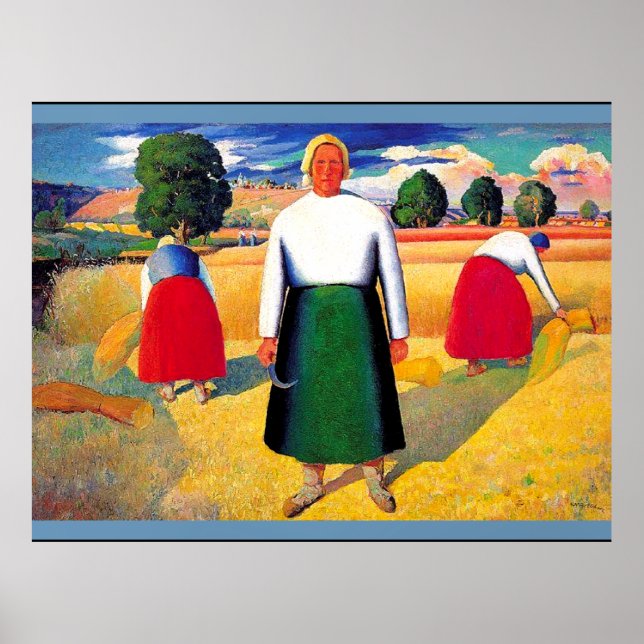 Obra de arte de Kazimir Malevich, lectores (Frente)