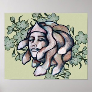 Obra de arte de Medusa engreída arte suave de gorg